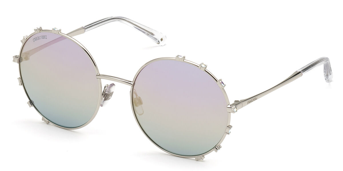 Image of Swarovski SK0289 16Z 57 Lunettes De Soleil Femme Argentées FR