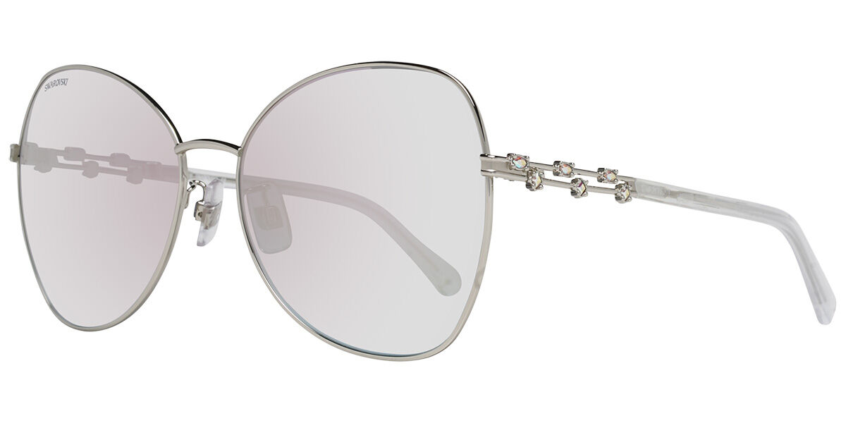 Image of Swarovski SK0290F Formato Asiático 16Z Óculos de Sol Prata Feminino BRLPT