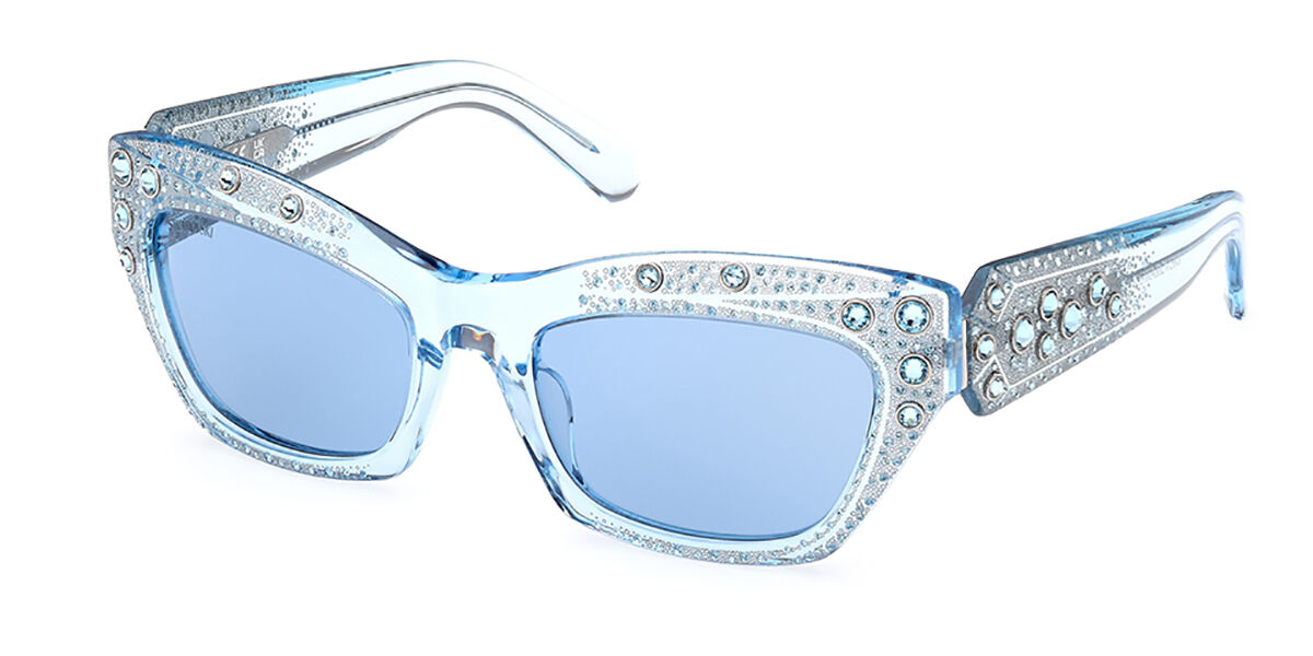 Image of Swarovski SK0380 90V Óculos de Sol Azuis Feminino BRLPT