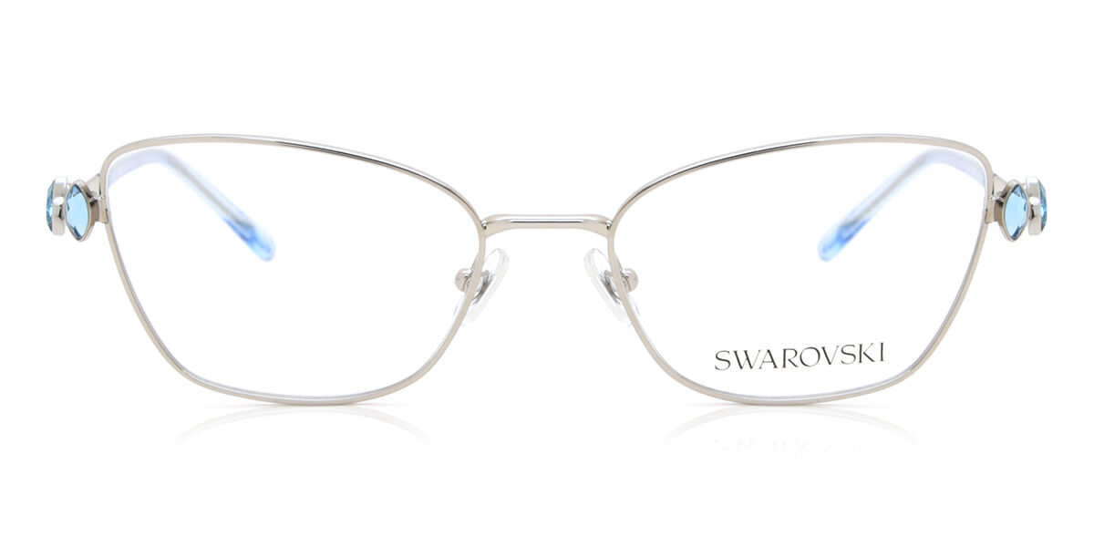 Image of Swarovski SK1006 4020 Óculos de Grau Prata Feminino BRLPT