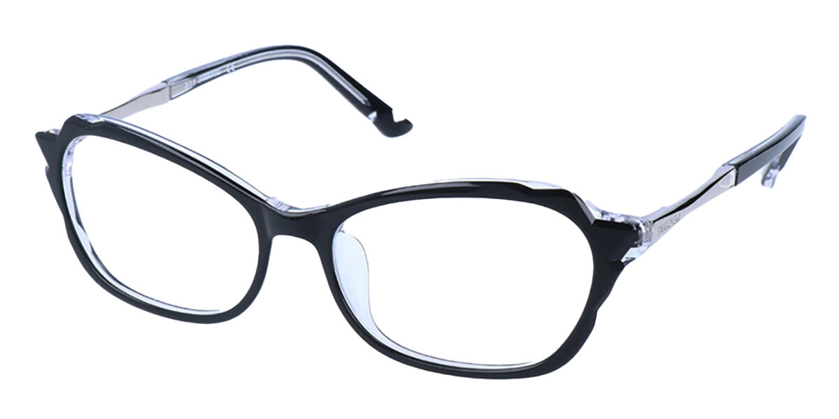 Image of Swarovski SK5157F Formato Asiático 005 Óculos de Grau Pretos Masculino BRLPT