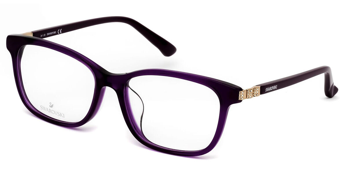 Image of Swarovski SK5233D Asian Fit 081 Óculos de Grau Purple Masculino PRT