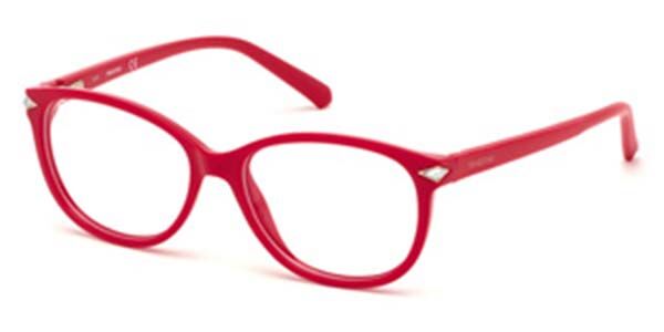 Image of Swarovski SK5299 066 Óculos de Grau Vermelhos Feminino BRLPT