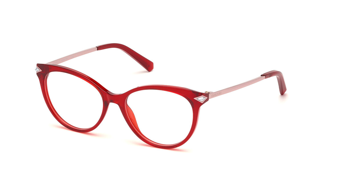 Image of Swarovski SK5312 066 Óculos de Grau Vermelhos Feminino BRLPT