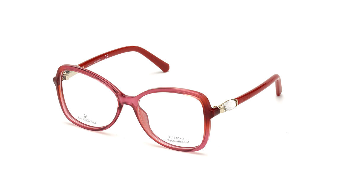Image of Swarovski SK5339 066 Óculos de Grau Vermelhos Feminino PRT