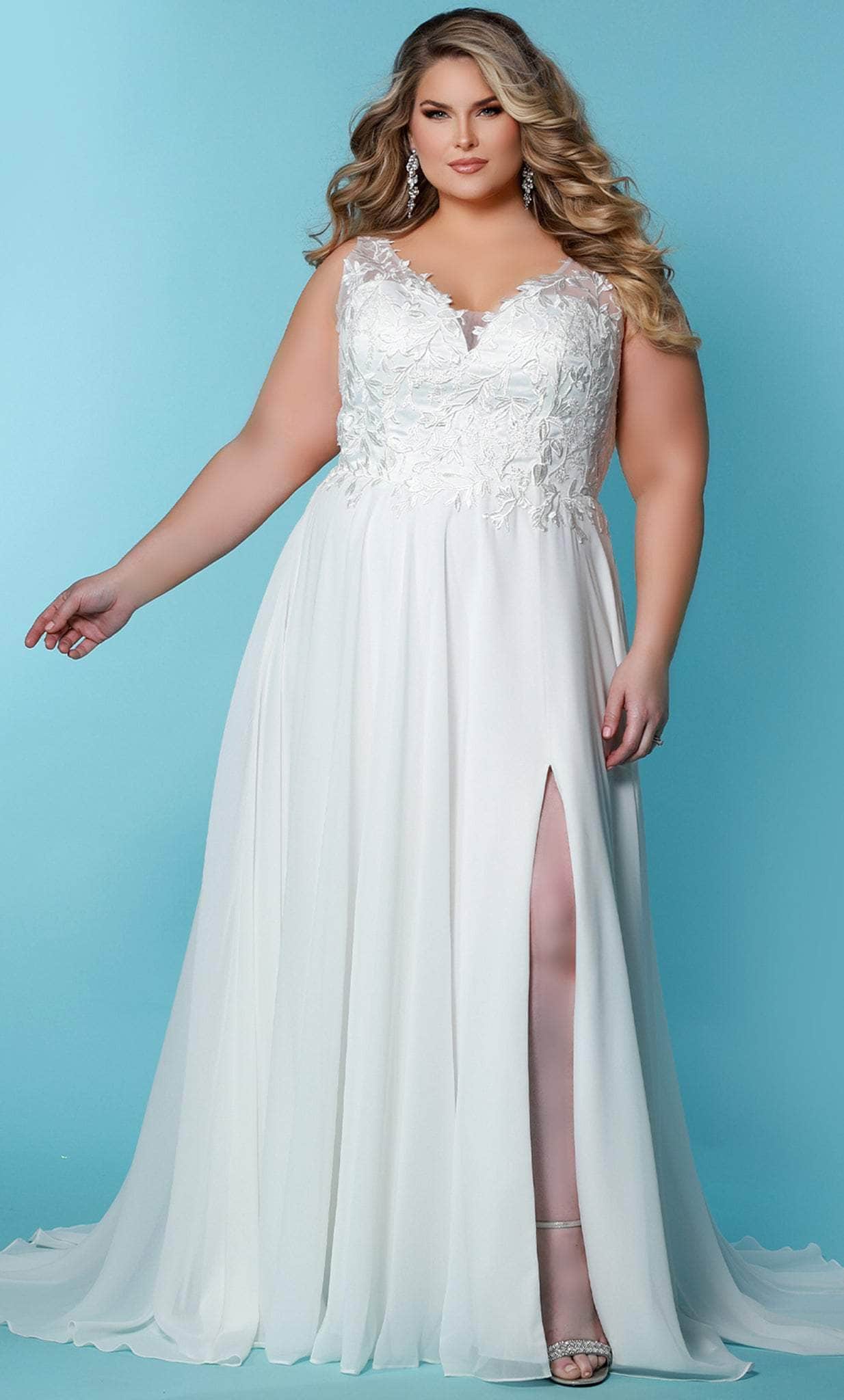 Image of Sydney's Closet Bridal SC5295 - Chiffon-Made A-line Sleeveless Gown