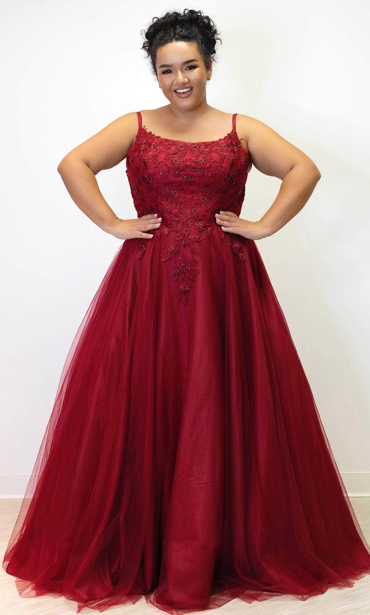 Image of Sydney's Closet SC7357 - Sleeveless Embroidered Formal Gown