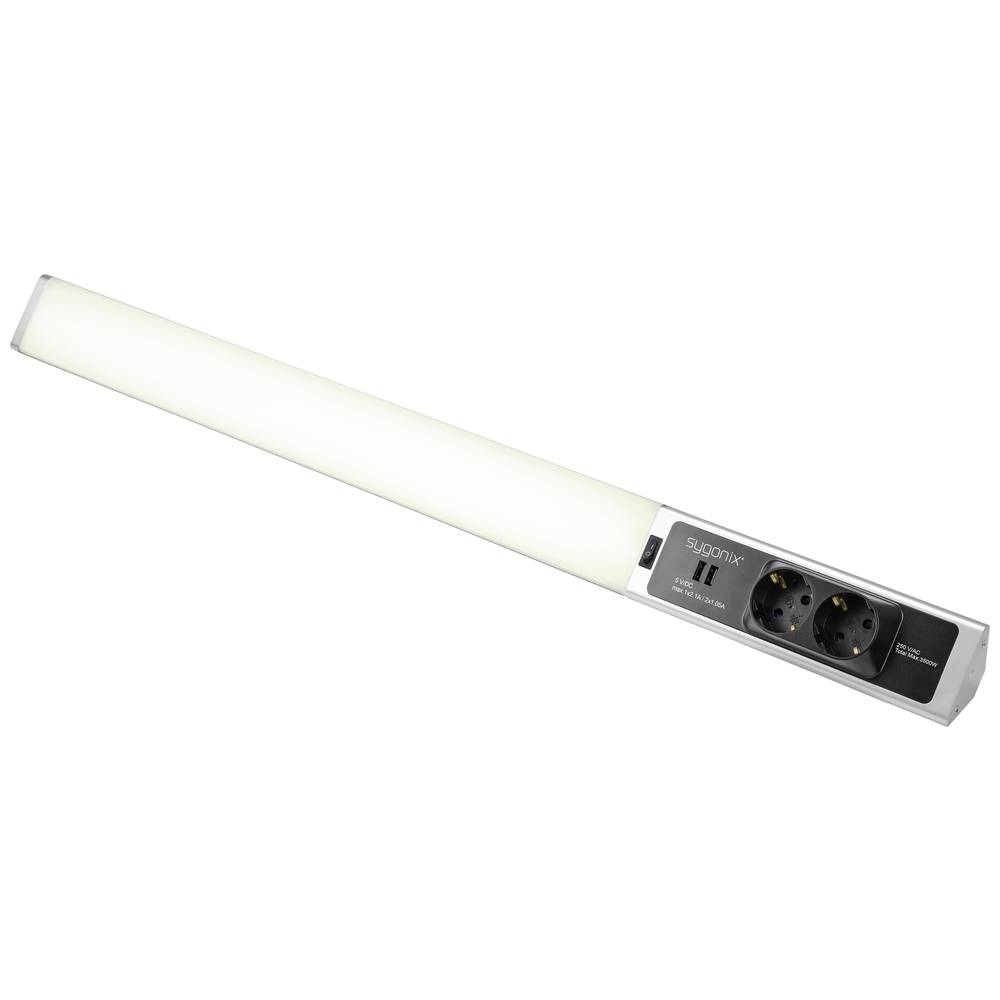 Image of Sygonix LED plinth lighting SMD LED 18 W Neutral white Silver White