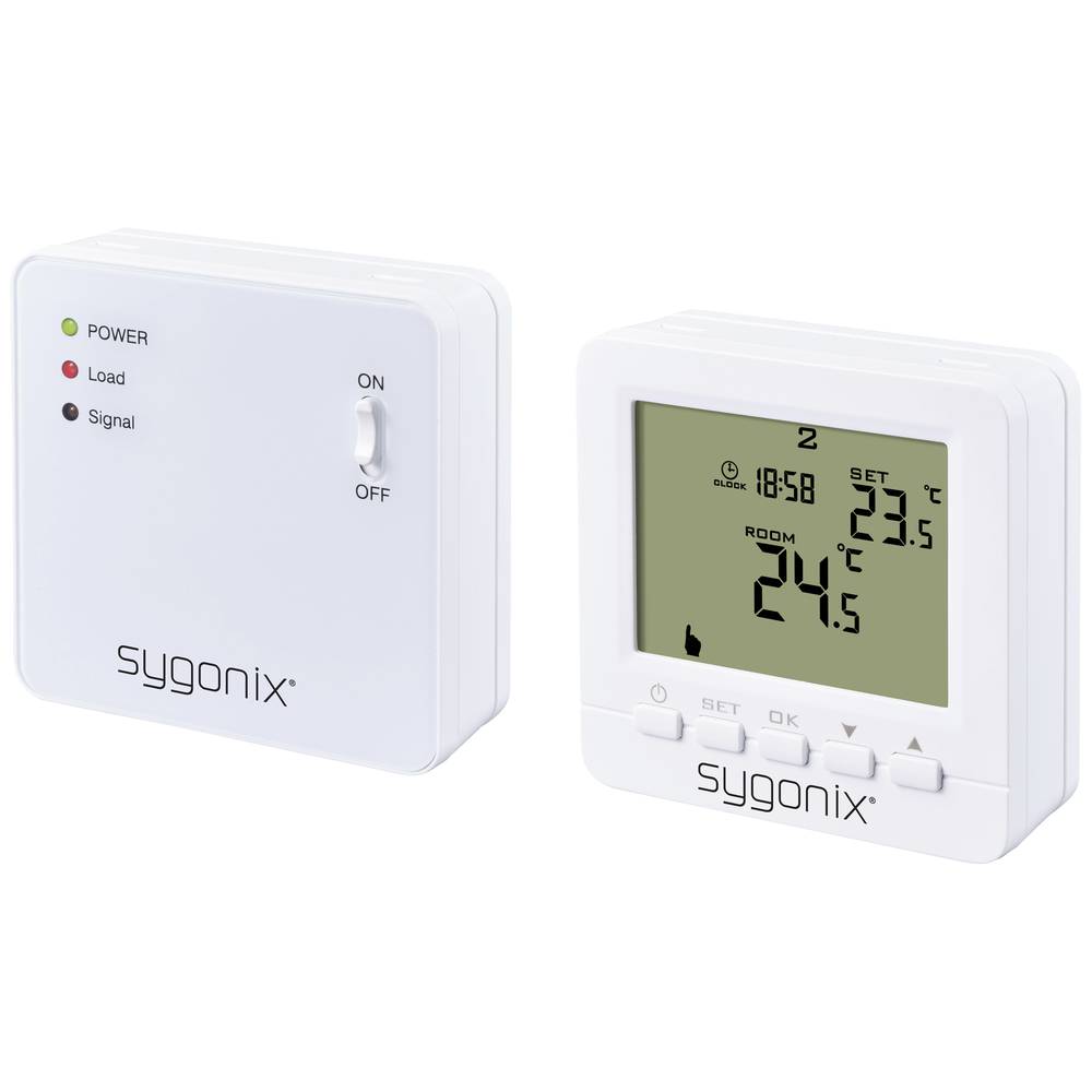 Image of Sygonix SY-5470190 Wireless indoor thermostat Surface-mount 7 day mode 1 pc(s)