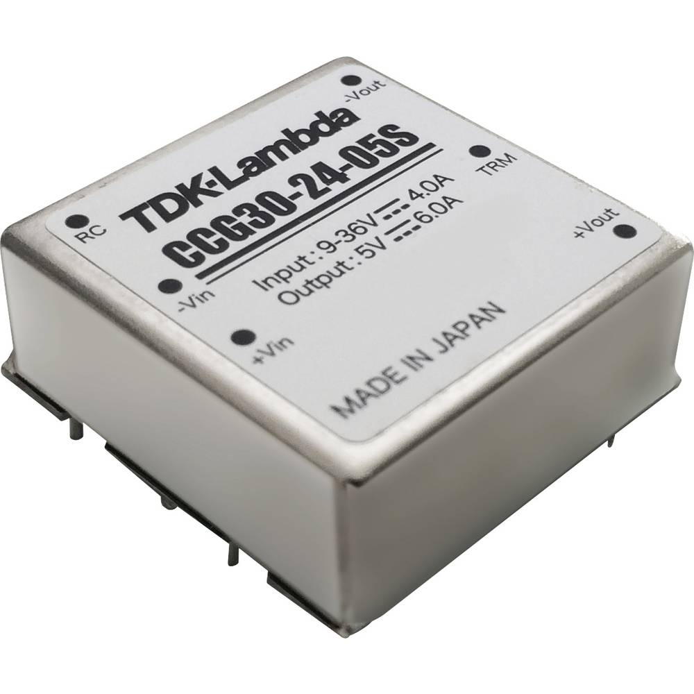 Image of TDK-Lambda CCG30-24-15D DC/DC converter (print) 30 V 1 A 30 W No of outputs: 1 x Content 1 pc(s)
