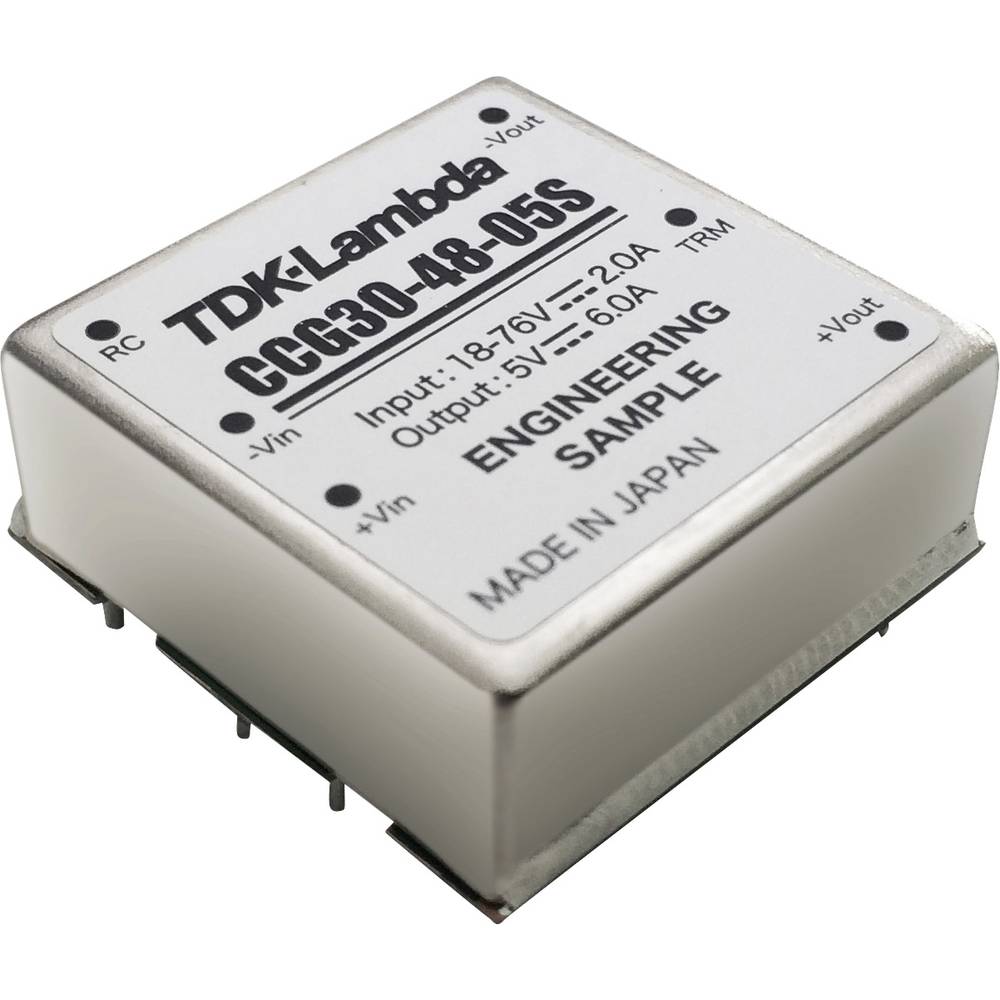 Image of TDK-Lambda CCG30-48-12D DC/DC converter (print) 24 V 125 A 30 W No of outputs: 1 x Content 1 pc(s)