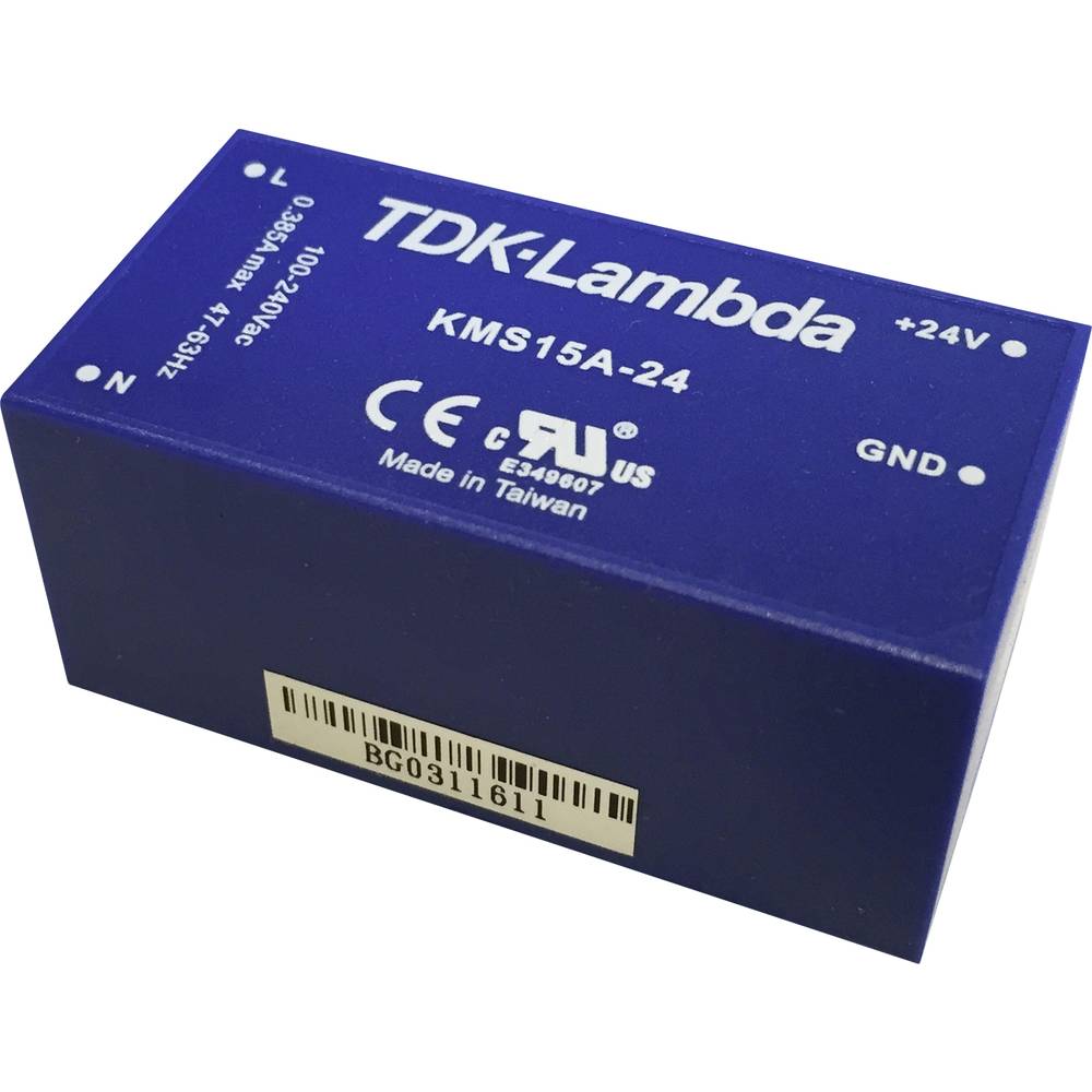 Image of TDK-Lambda KMS15A-24 AC/DC PSU (print) 24 V 0625 A 15 W