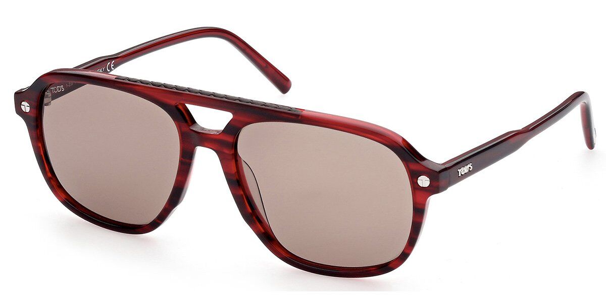 Image of TODS TO0307 68J 58 Lunettes De Soleil Homme Rouges FR