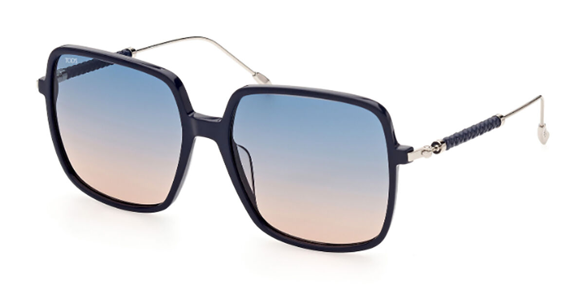 Image of TODS TO0321 92W 59 Lunettes De Soleil Femme Bleues FR