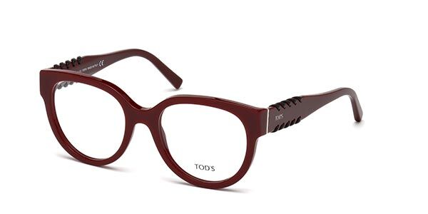 Image of TODS TO5175 069 Óculos de Grau Vinho Feminino PRT