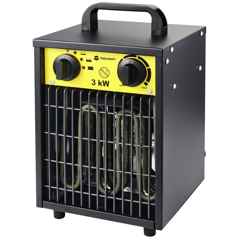 Image of TOOLCRAFT TO-8578335 Industrial heater 3000 W Black-yellow