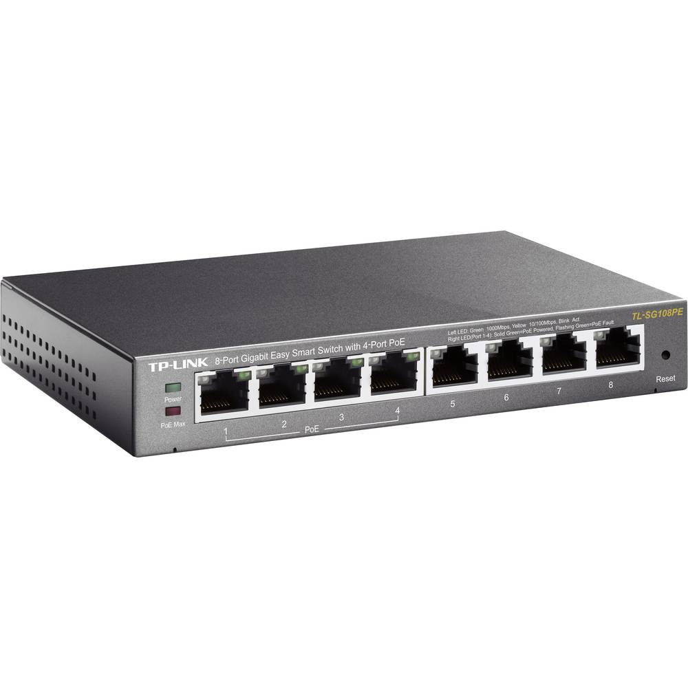 Image of TP-LINK TL-SG108PE Network switch 8 ports 1 GBit/s PoE