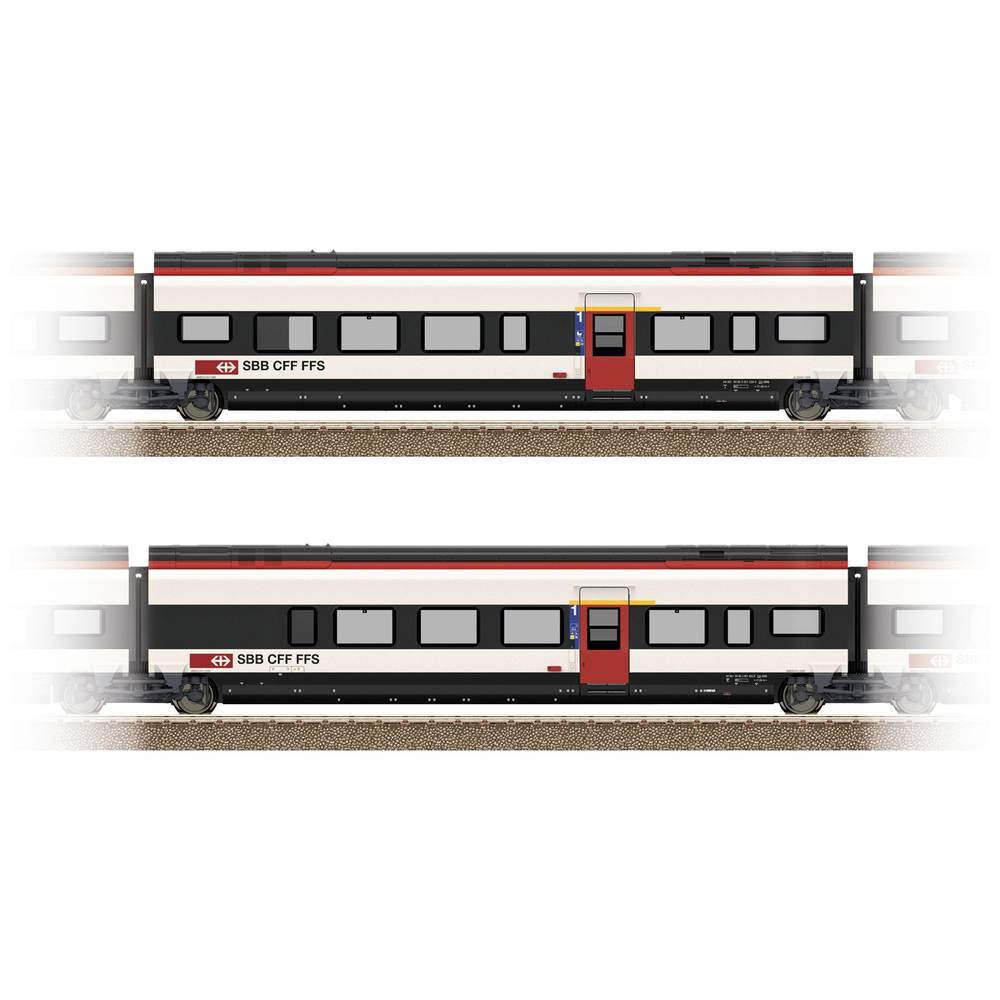 Image of TRIX H0 23283 H0 Supplementary set 3 for Giruno of SBB J(A4) 1st class and K(A3) 1st class