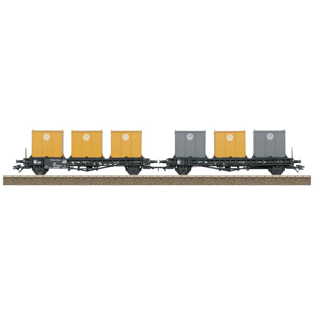 Image of TRIX H0 24162 H0 container transport double wagon of DB
