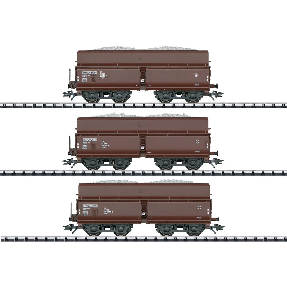 Image of TRIX H0 T24121 Self-unloading wagon 3er-set Fad type of Austrian Federal Railways