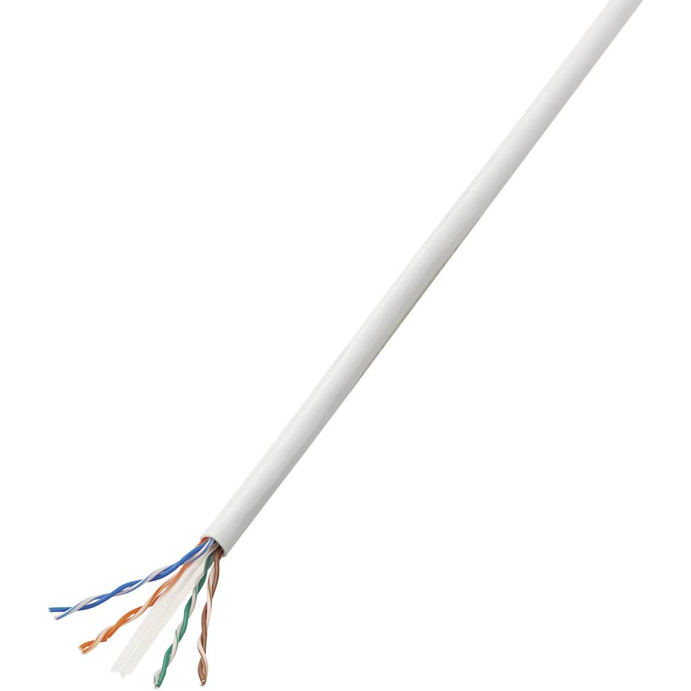 Image of TRU COMPONENTS Network cable CAT 6 U/UTP 4 x 2 x 027 mmÂ² White 100 m