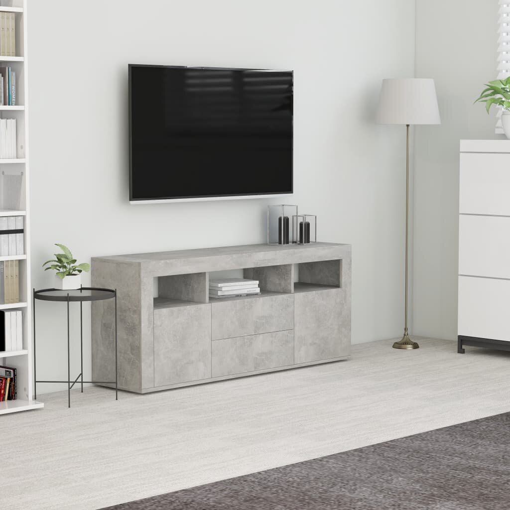 Image of TV Cabinet Concrete Gray 472"x118"x197" Chipboard