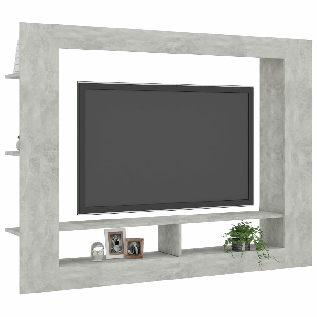 Image of TV Cabinet Concrete Gray 598"x87"x445" Chipboard