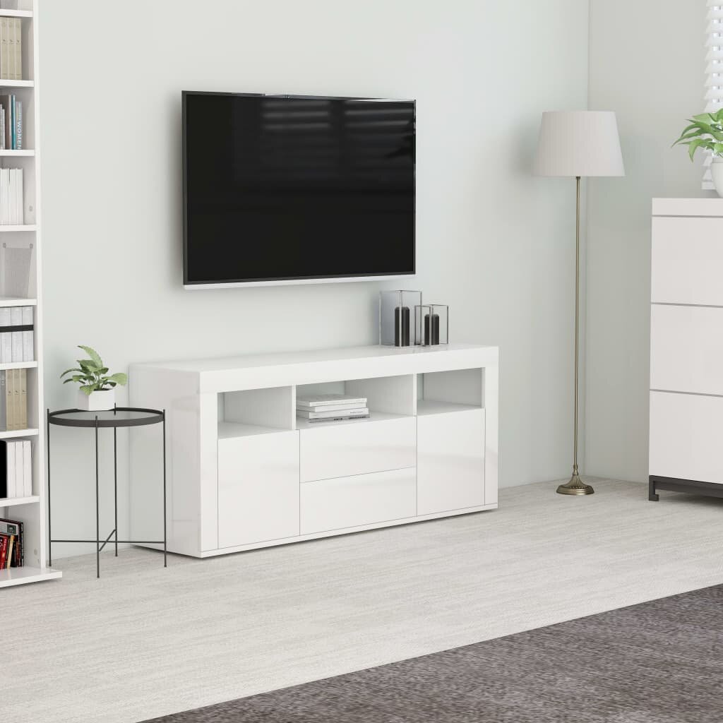 Image of TV Cabinet High Gloss White 472"x118"x197" Chipboard