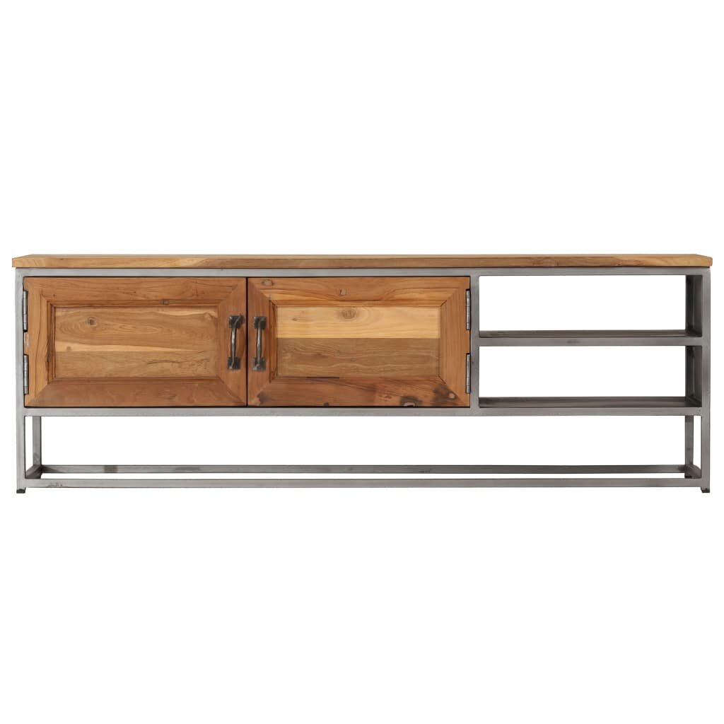 Image of TV Cabinet Recycled Teak and Steel 472"x118"x157"