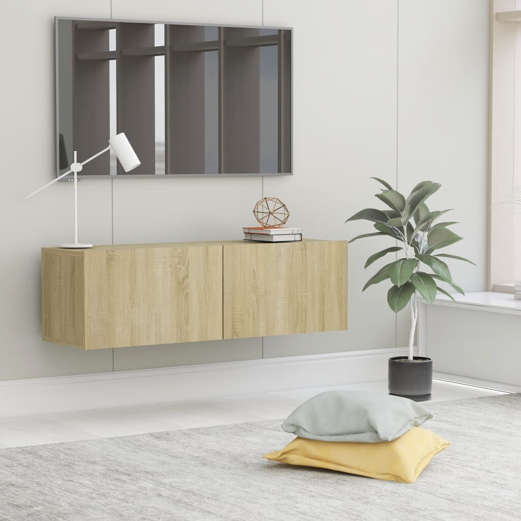 Image of TV Cabinet Sonoma Oak 394"x118"x118" Chipboard