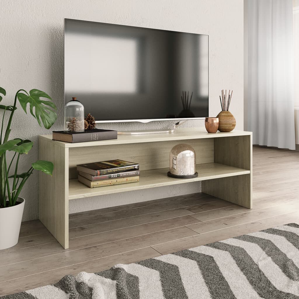 Image of TV Cabinet Sonoma Oak 394"x157"x157" Chipboard