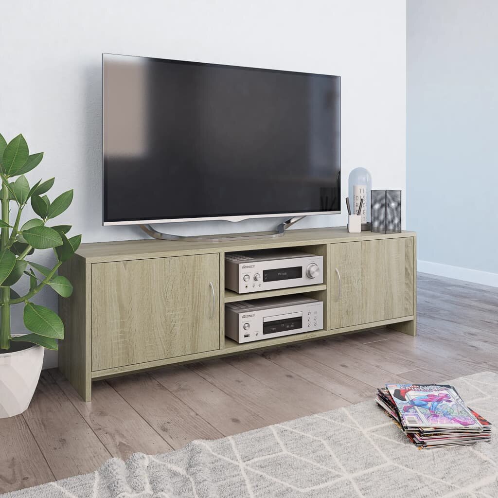 Image of TV Cabinet Sonoma Oak 472"x118"x148" Chipboard
