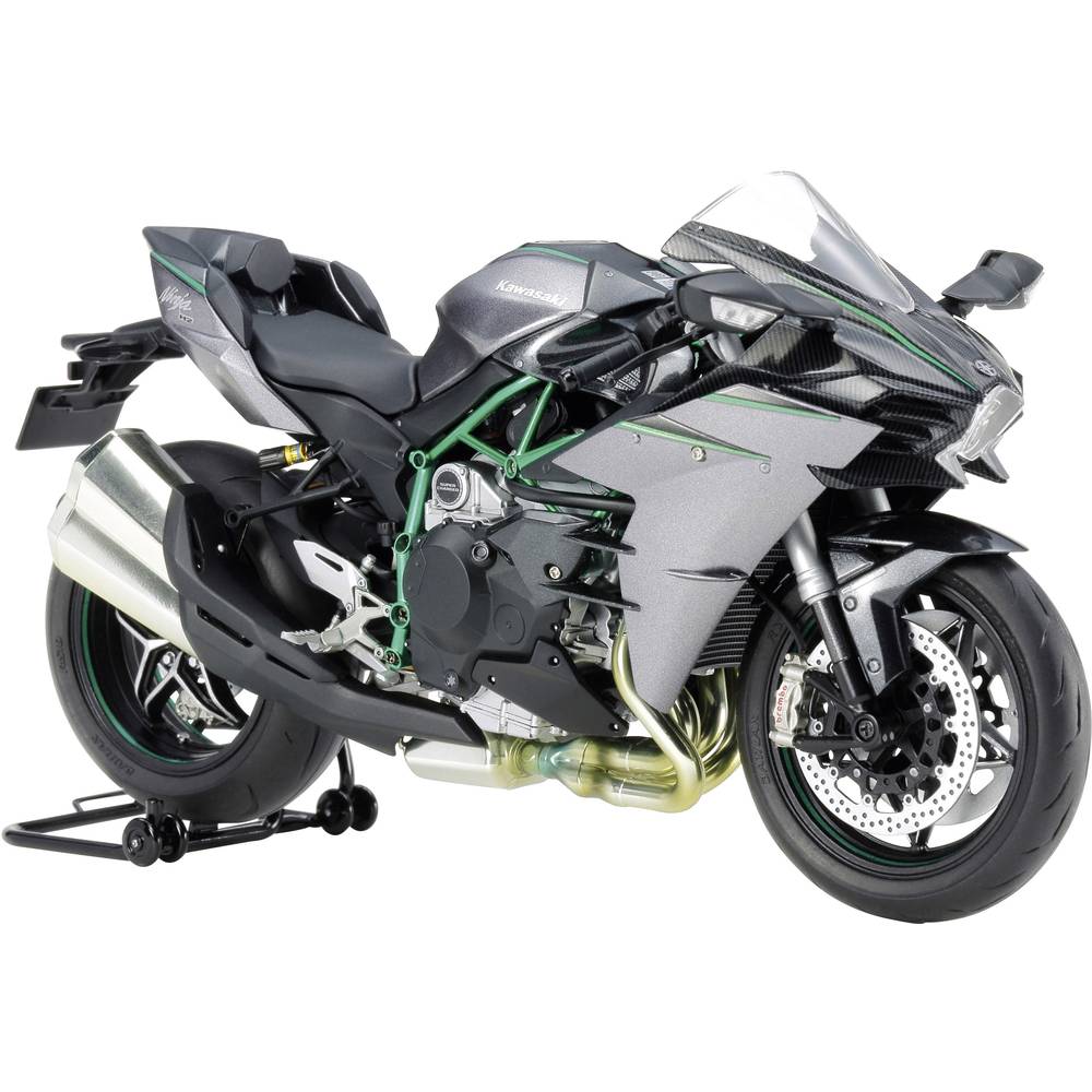 Image of Tamiya 14136 Kawasaki Ninja H2 Carbon Motorcycle assembly kit 1:12