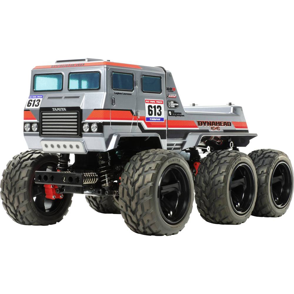 Image of Tamiya Dynahead 6x6 Brushed 1:18 RC model car Electric Monster truck 4WD Kit