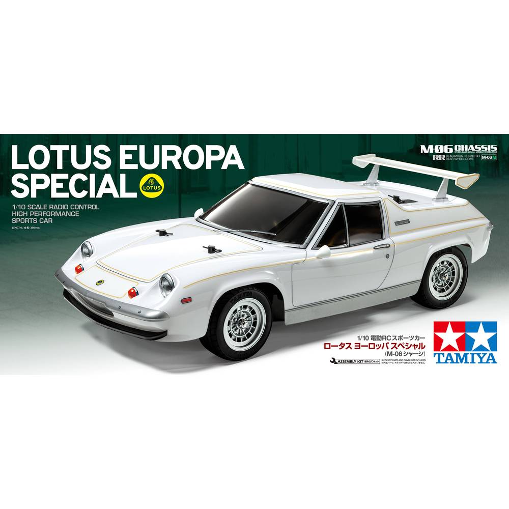 Image of Tamiya M-06 RC Lotus Europa Special (M-06) Brushed 1:10 RC model car for beginners Electric Race car RWD Kit