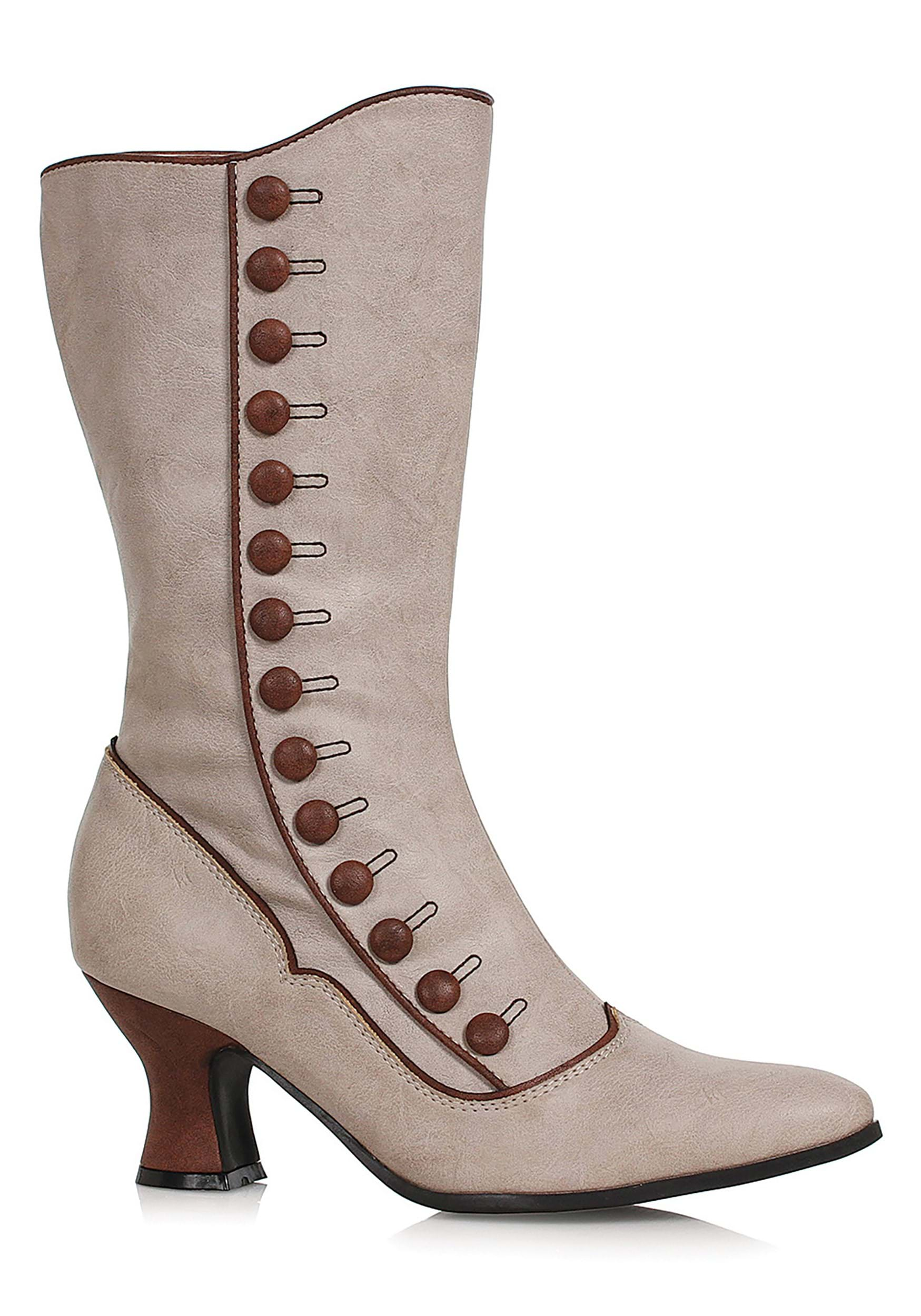 Image of Tan Victorian Spat Women's Boot ID EE253-SONYA-TN-9