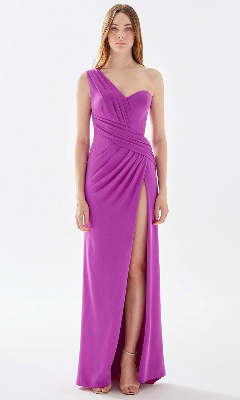 Image of Tarik Ediz 52023 - One Shoulder Prom Dress with Slit