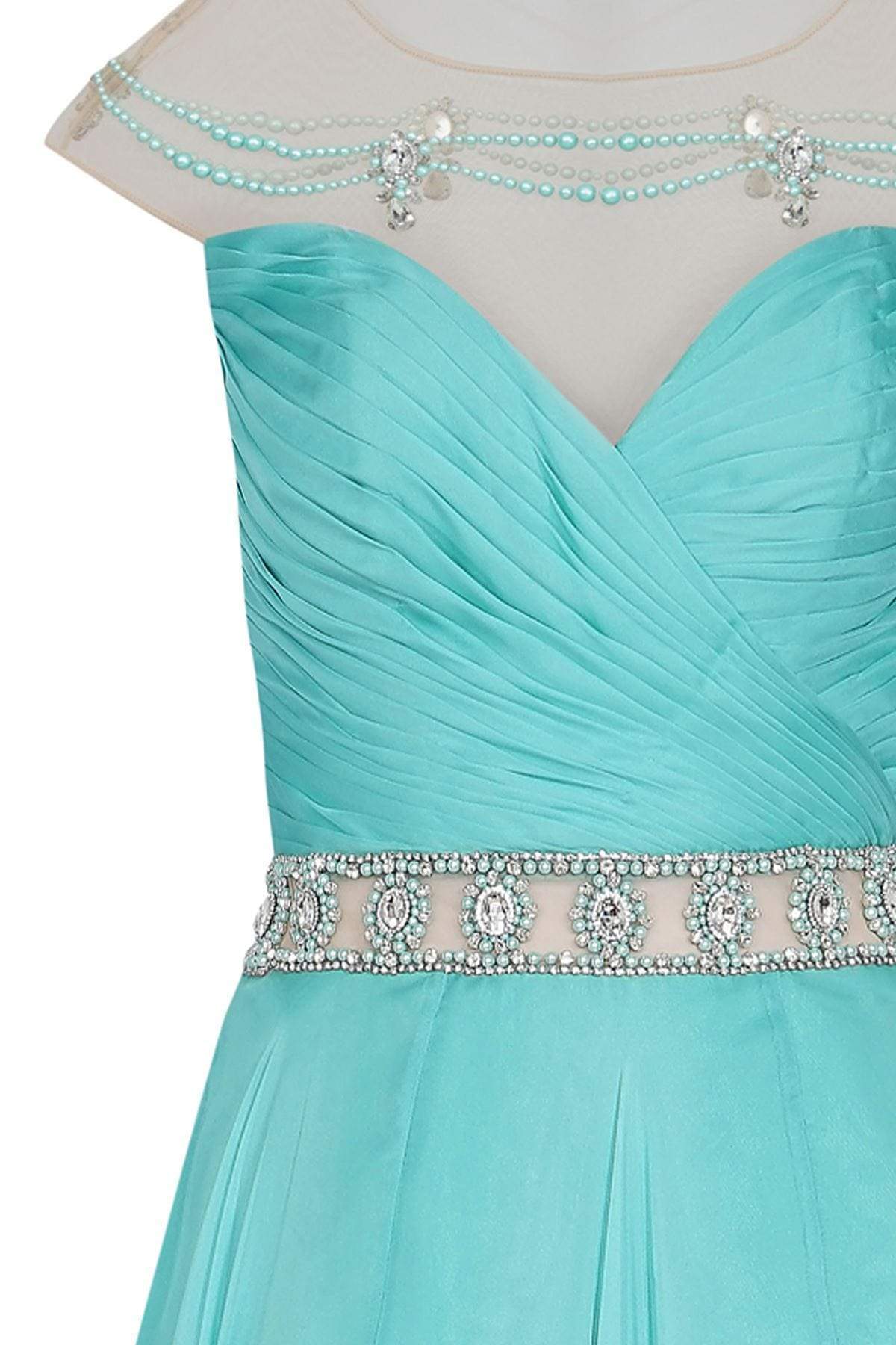 Image of Tarik Ediz - Bejeweled A-line Gown 50091