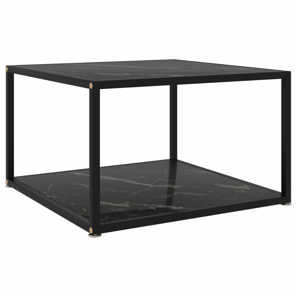 Image of Tea Table Black 236"x236"x138" Tempered Glass
