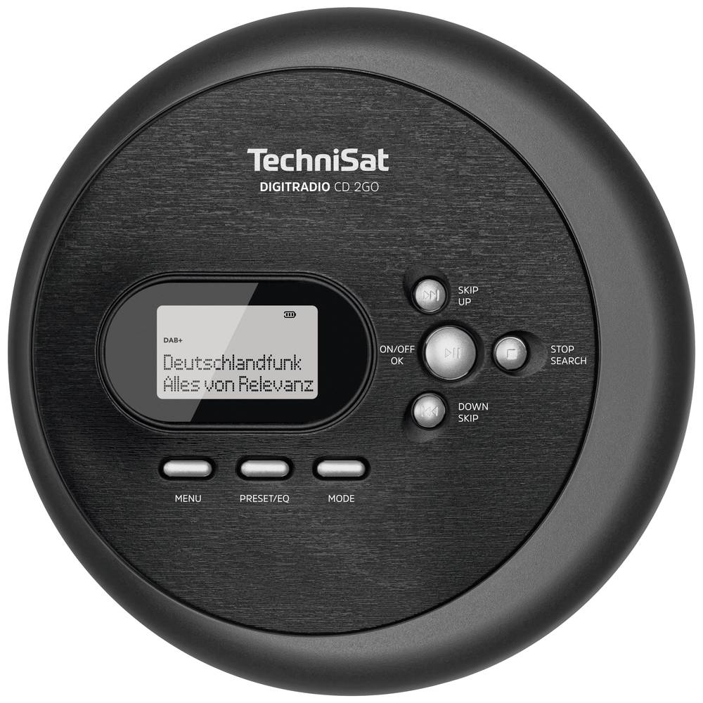 Image of TechniSat Digitradio CD 2GO BT Radio CD player DAB+ FM Bluetooth CD Black