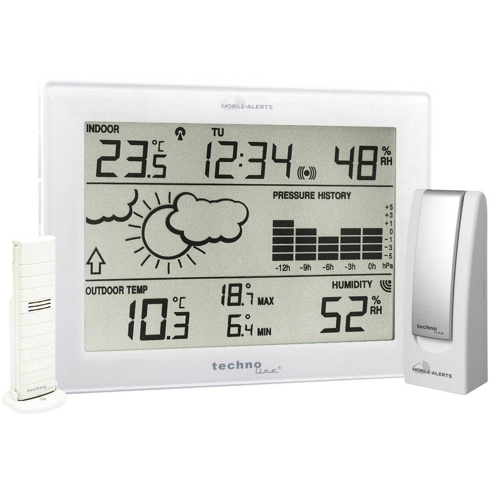 Image of Techno Line Mobile Alerts MA 10006 Wireless digital weather station Forecasts for 1 day Max number of sensors 50