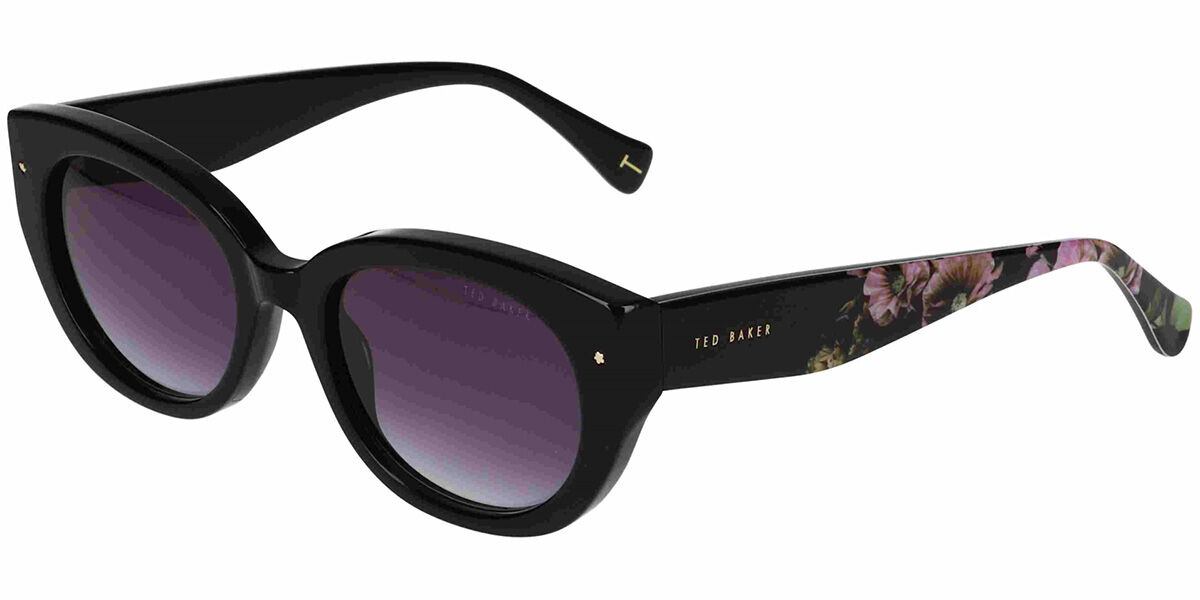 Image of Ted Baker TB1737 001 53 Lunettes De Soleil Femme Noires FR