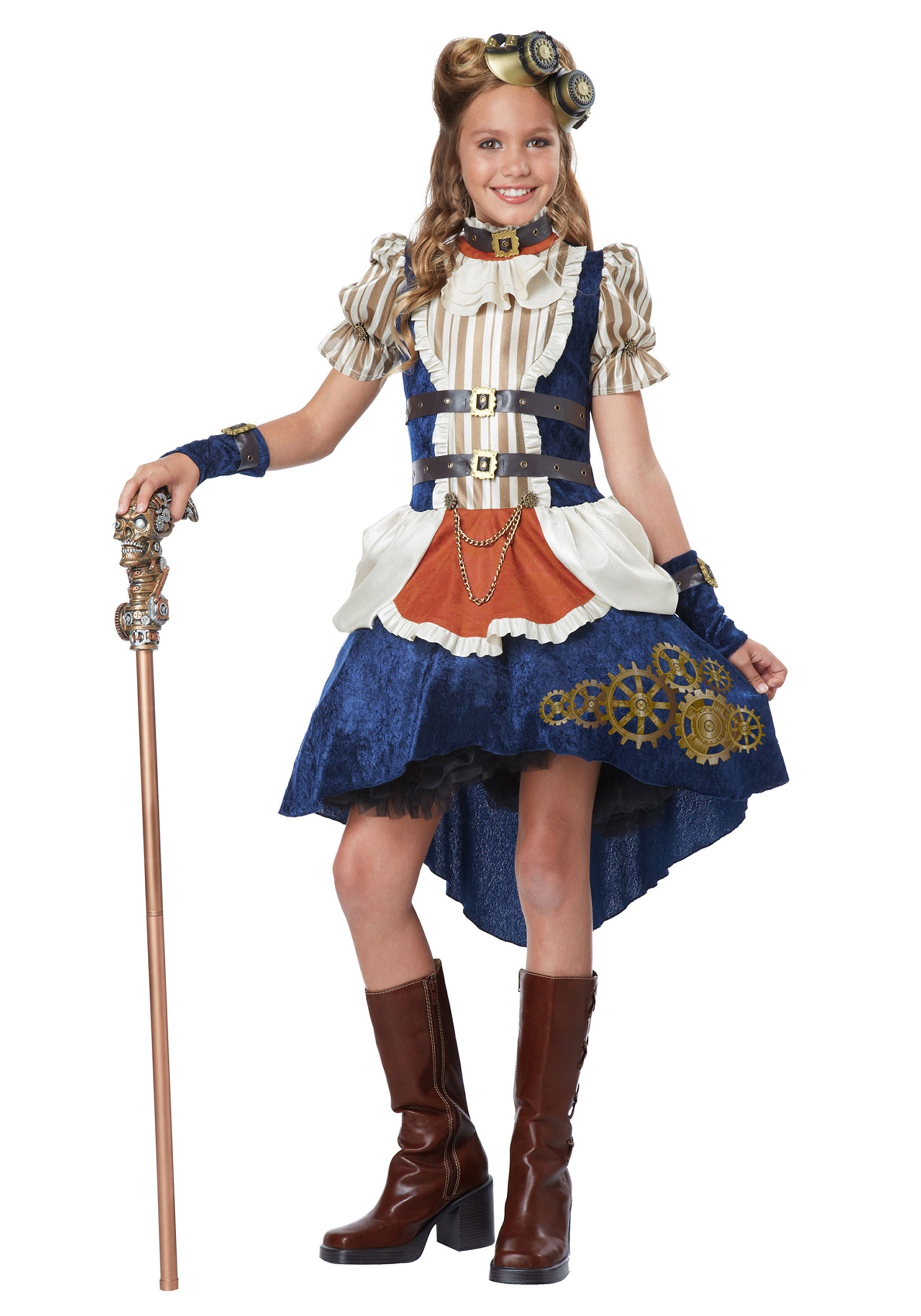 Image of Teen Girls Steampunk Costume | Girl's Historical Costume ID CA04090-S