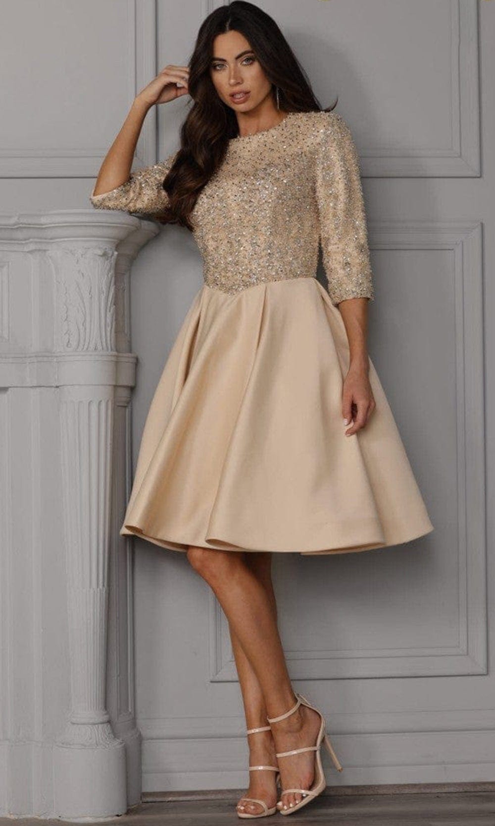 Image of Terani Couture 2027H3388 - Jewel Neck Formal Dress