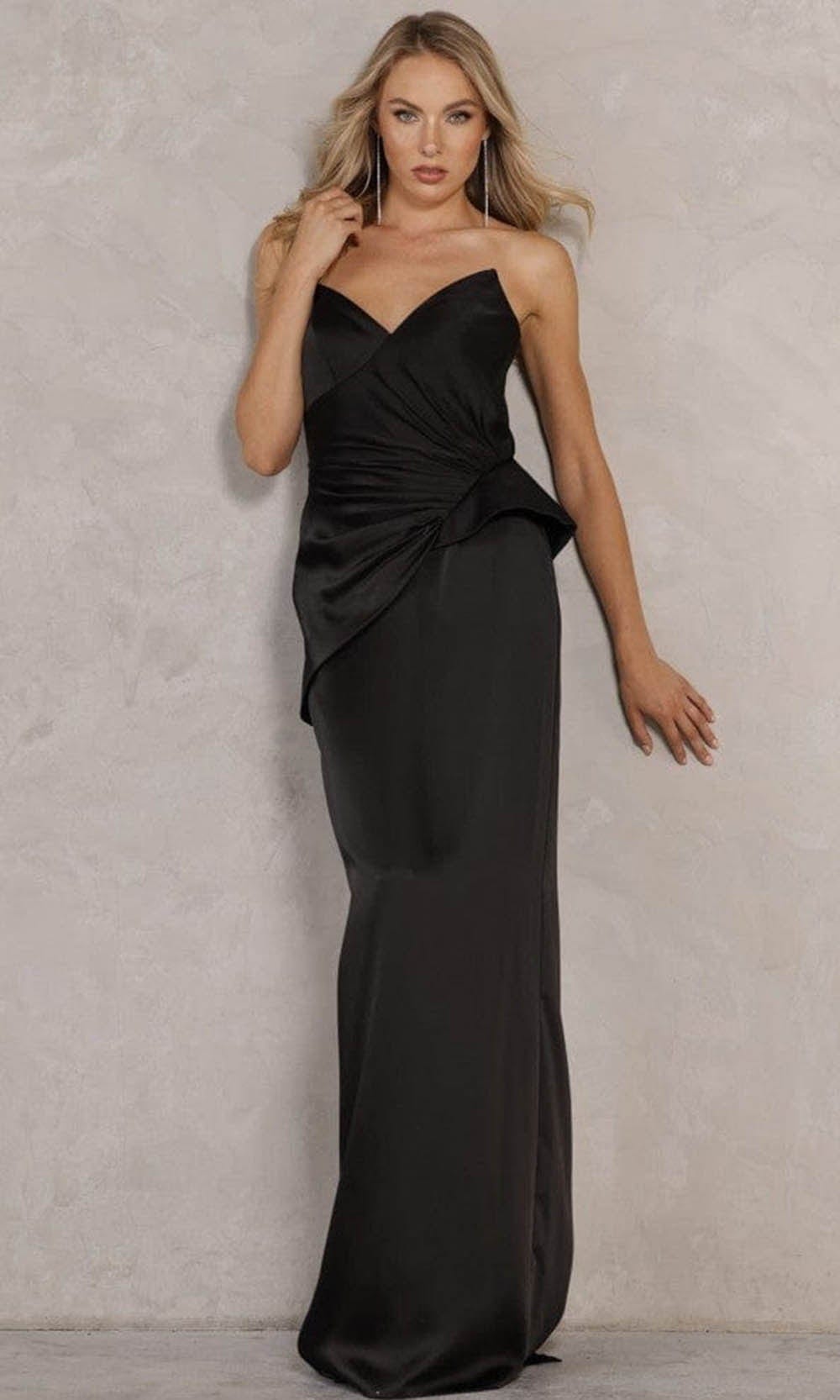 Image of Terani Couture - 2111P4066 Strapless Peplum Gown