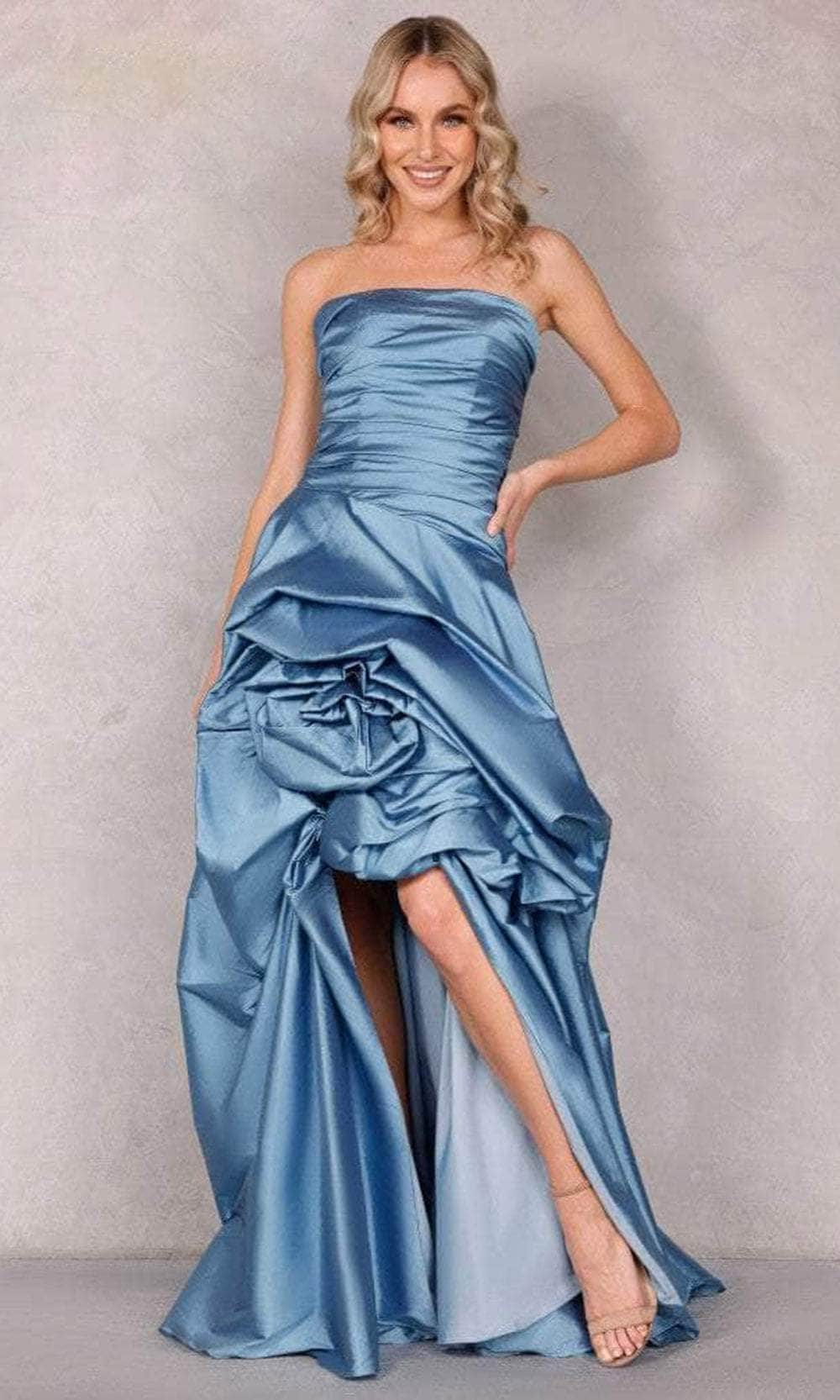 Image of Terani Couture 2111P4270 - Strapless Ruffle A-Line Evening Gown
