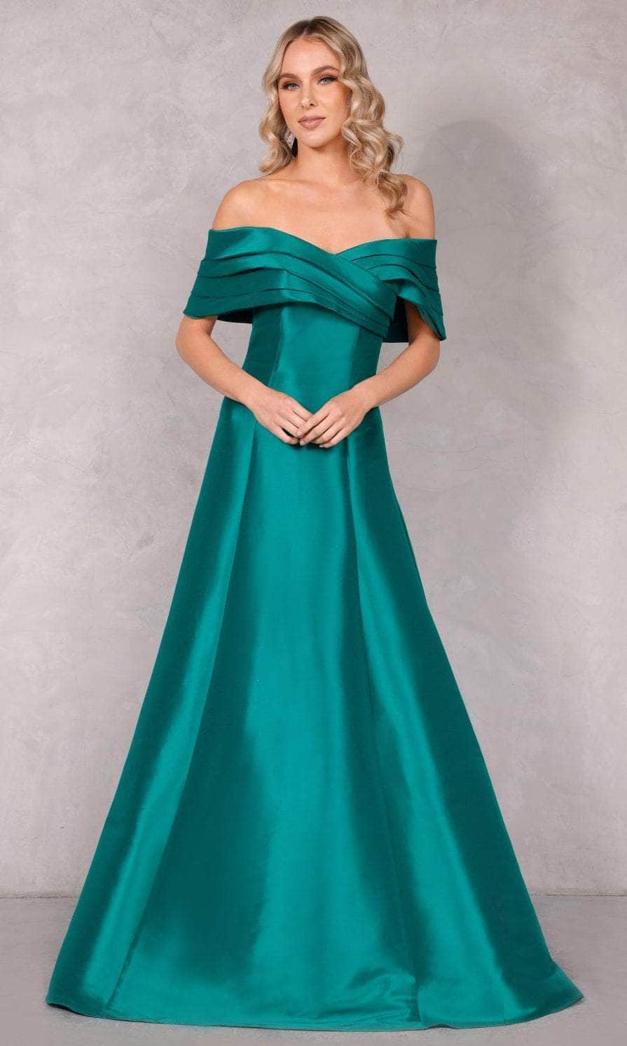 Image of Terani Couture 2112M5404 - Off Shoulder A-Line Dress