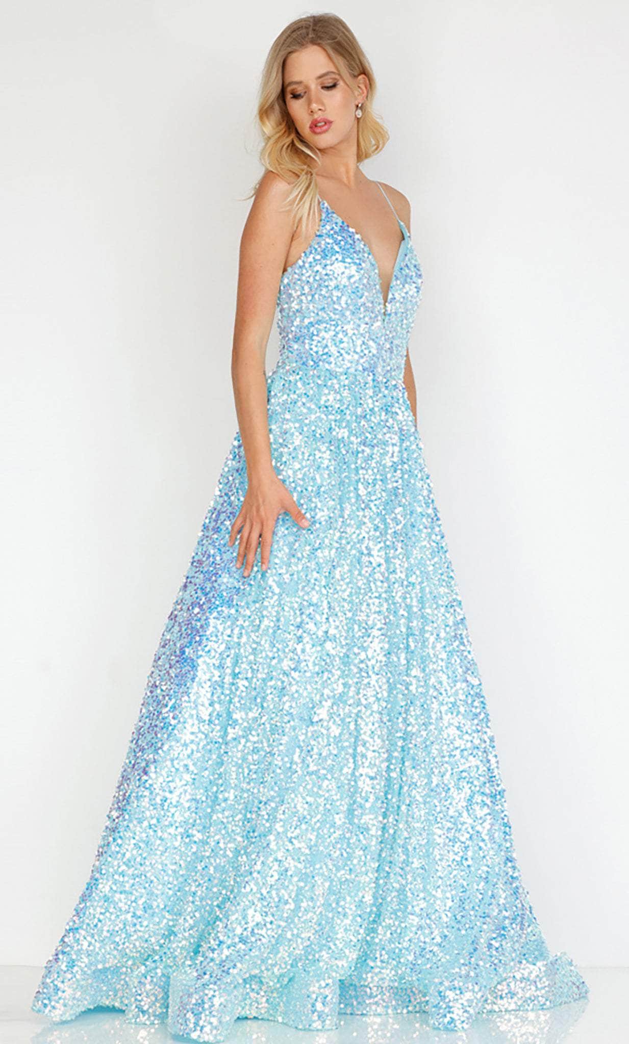 Image of Terani Couture 231P0084 - Sleeveless Sequin Evening Gown