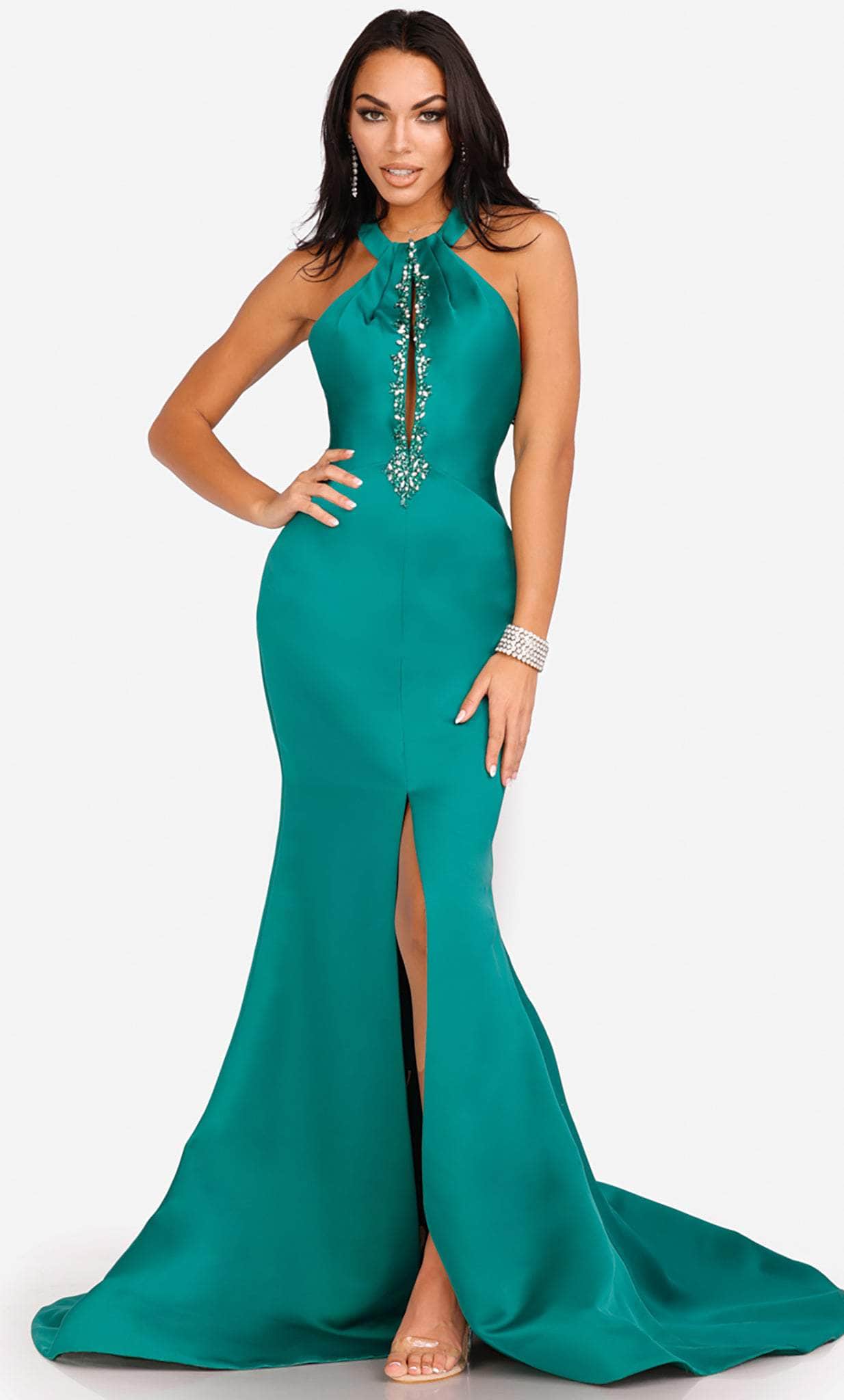 Image of Terani Couture 231P0107 - Beaded Cutout Prom Gown