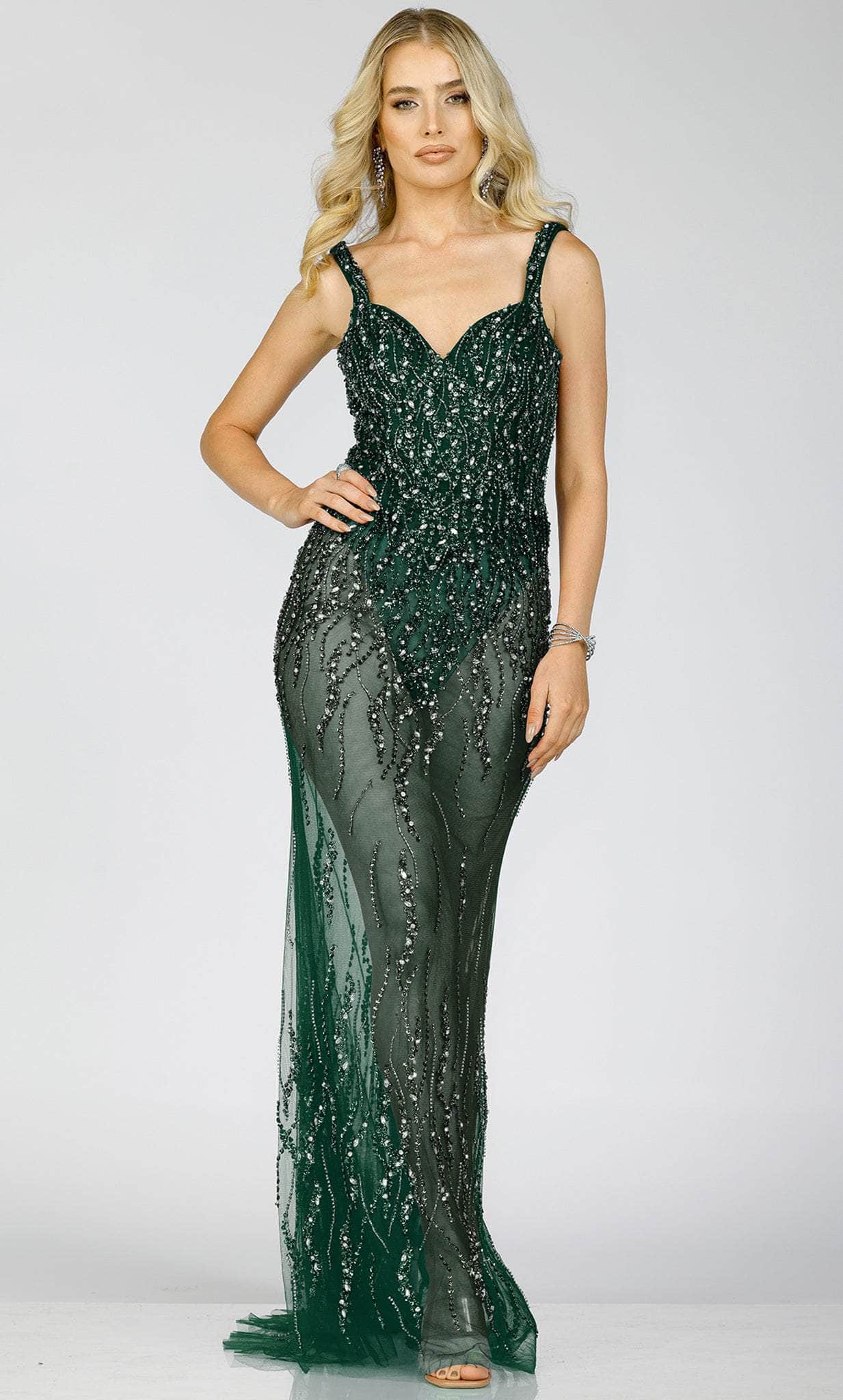 Image of Terani Couture 231P0141 - Beaded Sweetheart Prom Gown